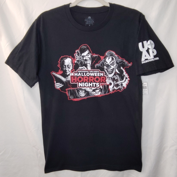 Universal Studios Black Halloween Tee - Picture 1 of 4